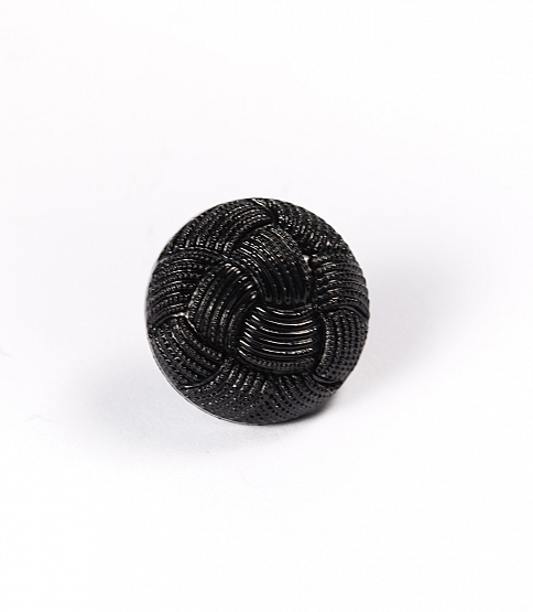 Black Knot Shank Button Size 28L x10